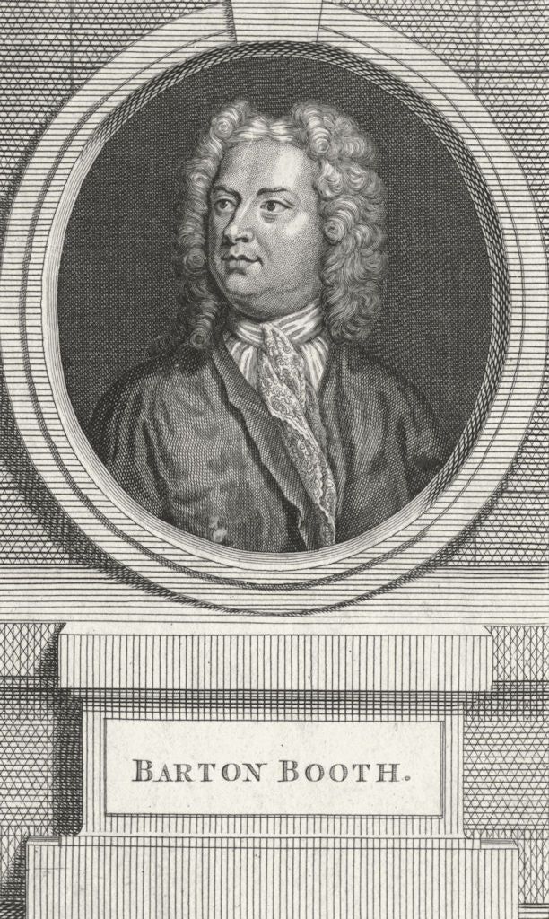 ACTORS. . Barton Booth; Lancs c1770 old antique vintage print picture